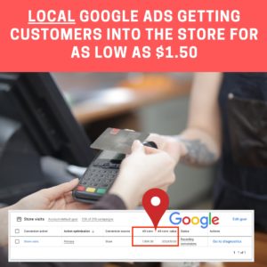 Local Google Ads Getting Customers Into The Store For As Low As $1.50